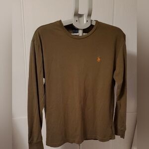 Polo Ralph Lauren Men's Long Sleeve Tee Khaki/Olive Size S